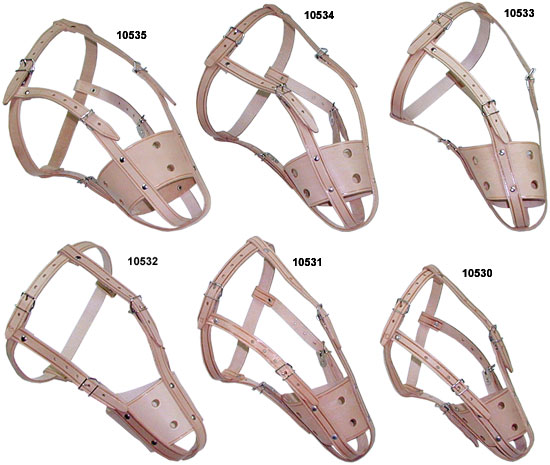 Bossal Muzzles with 4 Buckles